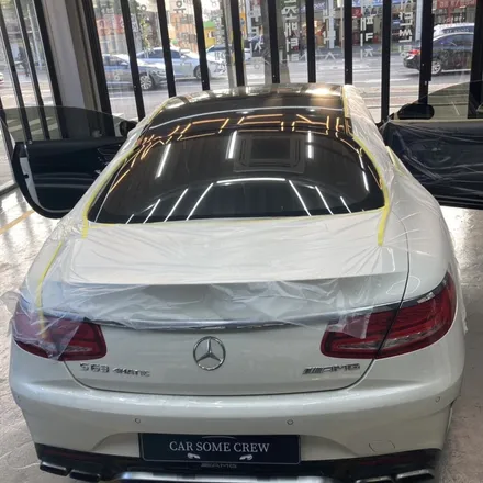 인천썬팅 벤츠 S63 AMG 블락포디 스카이블루 시공 / 인천 남동구