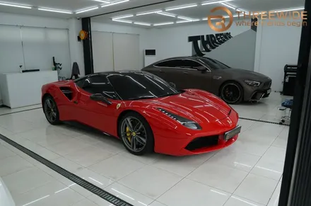 <분당/강남 랩핑 PPF 전문> 페라리488 gtb 옵션 대신 카본 블랙 패키지로 대변신 했어요!! / 성남,판교,분당.강남