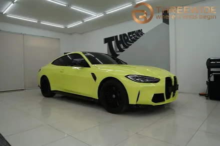 BMW M3 엘비옐로우로 순정 도색같이 랩핑했어요 / 성남,판교,분당.강남