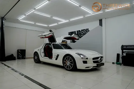 분당 벤츠 SLS, 오래된 PPF 황변이 생겼다면 이런 방법으로!? (#벤츠 #SLS #AMG #PPF제거 #광택 #분당 #판교) / 성남시 수정구 시흥동