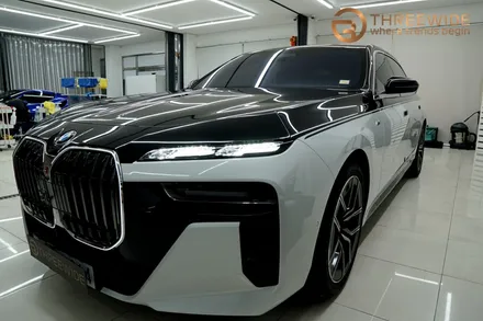 분당 BMW i7, 상단 투톤 고광택 투톤 랩핑 시공기 (#전체 #부분 #마이바흐룩 #판교 #코치라인) / 성남시 수정구 시흥동