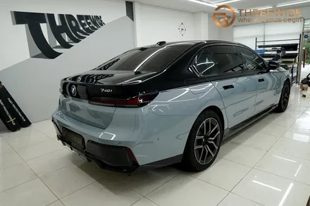 분당 BMW 740i, 투톤 랩핑 정장으로 더욱 세련되게! (#듀오톤랩핑#고광택 #필름 #판교 #코치라인) / 성남시 수정구 시흥동