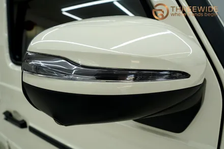 벤츠 G450d, 아이보리 고광택 랩핑부터 나이트 패키지 PPF까지 원스톱 시공! (#프론트PPF패키지 #실내카본필름 #윈드쉴드 #분당 #판교) / 성남시 수정구 시흥동