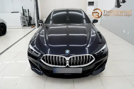 BMW 840D 그란쿠페 사틴 펄화이트 랩핑 / 성남,판교,분당.강남