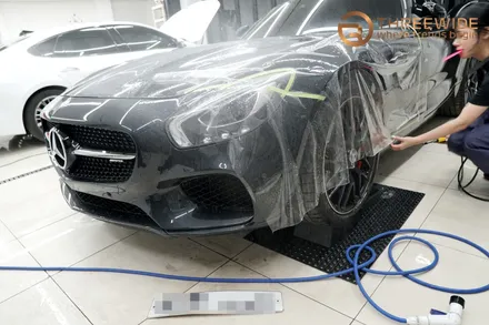 벤츠 분당 사고 처리, 부분 PPF 재시공 가능할까? (#AMGGT #프론트PPF #사고처리 #보험처리 #판교) / 성남시 수정구 시흥동
