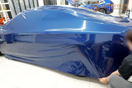 BMW THE 4, 글로스 다크 블루 메탈릭 에이버리 전체 랩핑 시공 (#분당 #판교 #420d) / 성남시 수정구 시흥동