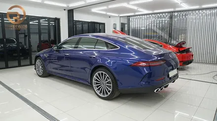 (분당 랩핑) 벤츠 AMG GT4 사틴블랙 전체 랩핑 / 성남,판교,분당.강남