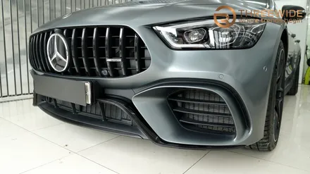 분당 크롬 죽이기 랩핑, 스포티함을 원한다면 이런 시공을 추천드려요! (#벤츠 #amg gt63 #무광카본 #크롬딜리트 #판교) / 성남,판교,분당.강남