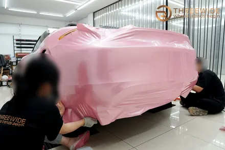 이 세상에 단 하나뿐인 프러포즈 선물, 포르쉐 718 박스터 (#전체랩핑 #핑크파우더 #고광택 #분당 #판교) / 성남,판교,분당.강남