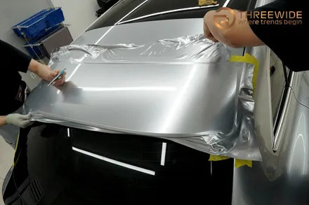 전기차 최상위 포식자, 벤츠 EQS SUV 실버 메탈릭 전체 랩핑 (#투톤랩핑 #실내PPF #분당 #판교) / 성남시 수정구 시흥동