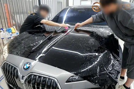 BMW i7 블랙 PPF, 투톤 랩핑을 망설이시는 고객님들 여기로! (#듀오톤 #분당 #판교) / 성남시 수정구 시흥동