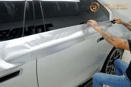 BMW i7(740) 투톤 랩핑, 은은한 순정 느낌 그대로 (#듀오톤 #메탈릭실버 #분당 #판교) / 성남시 수정구 시흥동