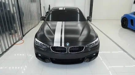 (분당 랩핑 ppf) bmw 420i 사틴블랙 전체랩핑 / 성남시 수정구 시흥동