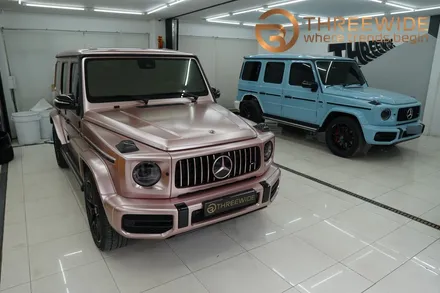 벤츠 지바겐 g63 amg 사틴 로즈골드 크롬 랩핑했어요 / 성남,판교,분당.강남