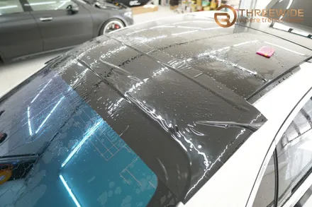 분당 벤츠 S580, 블랙 & 화이트 럭셔리 투톤 컬러 PPF 시공 (#전체랩핑 #부분랩핑 #코치라인 #판교) / 성남시 수정구 시흥동