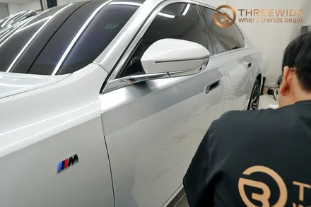 BMW i7(740) 투톤 랩핑, 은은한 순정 느낌 그대로 (#듀오톤 #메탈릭실버 #분당 #판교) / 성남시 수정구 시흥동