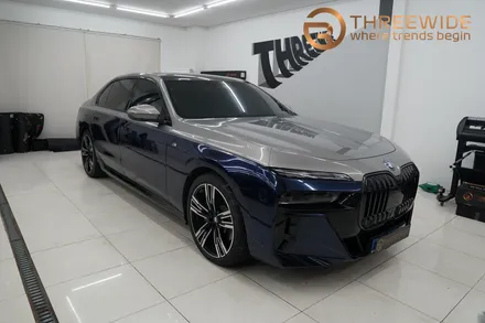 순정컬러와 동일하게 bmw i7 투톤랩핑 / 성남,판교,분당.강남