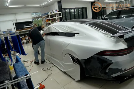 벤츠 GT63, 내 차를 완전히 다르게 만드는 방법!? (#전체랩핑 #사틴펄화이트 #3M #분당 #판교) / 성남시 수정구 시흥동