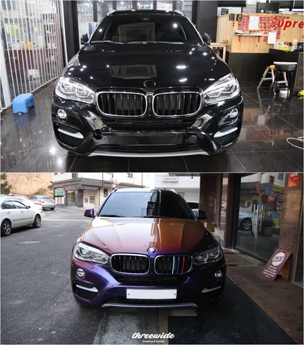 수원 랩핑 BMW X6 카멜레온 시공기! / 성남시 수정구 시흥동
