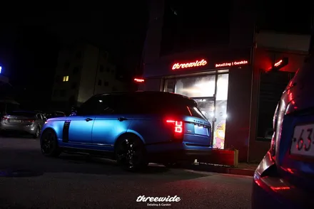 레인지로버 보그 사틴 크롬 전체랩핑 / 성남시 수정구 시흥동