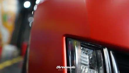 캐딜락 ats [사틴 레드 전체랩핑] / 성남시 수정구 시흥동