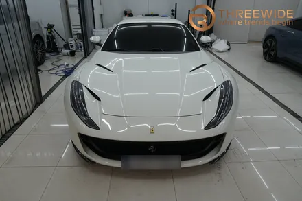 페라리 812 GTS 랩핑 전문점에서 커스텀 데칼 시공 / 성남,판교,분당.강남