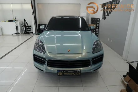 포르쉐 카이엔쿠페 이노즈텍 어반밤부 전체랩핑 / 성남,판교,분당.강남