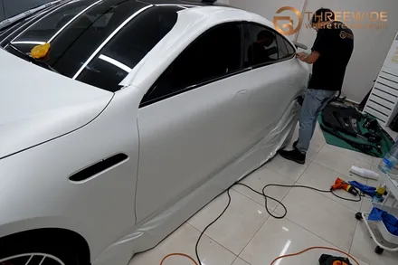 벤츠 GT63, 내 차를 완전히 다르게 만드는 방법!? (#전체랩핑 #사틴펄화이트 #3M #분당 #판교) / 성남시 수정구 시흥동