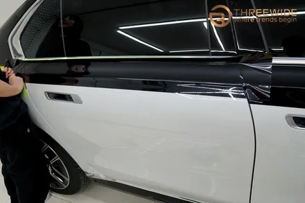 분당 BMW i7, 상단 투톤 고광택 투톤 랩핑 시공기 (#전체 #부분 #마이바흐룩 #판교 #코치라인) / 성남시 수정구 시흥동