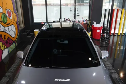 랩핑잘하는곳 쓰리와이드 벤츠 c클래스 루프스킨 작업기 / 성남시 수정구 시흥동