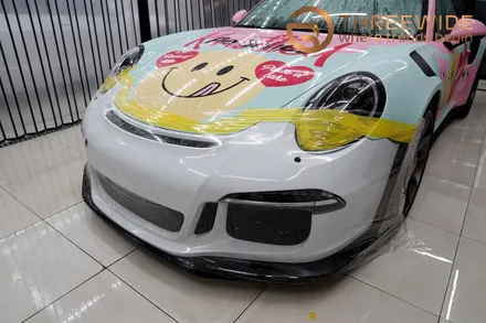 <분당/강남 랩핑 PPF> 노티드도너츠 포르쉐 GTR3RS 사고 보험처리 랩핑 PPF / 성남,판교,분당.강남