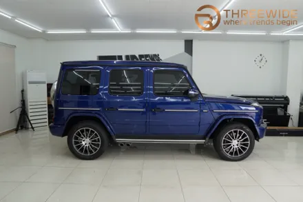 벤츠 G400D & G63AMG 도색같은 고광도 메탈릭실버로 전체랩핑 / 성남,판교,분당.강남