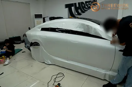 벤츠 GT63, 내 차를 완전히 다르게 만드는 방법!? (#전체랩핑 #사틴펄화이트 #3M #분당 #판교) / 성남시 수정구 시흥동