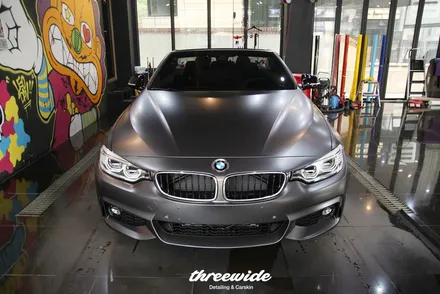 bmw 428i 사틴 그레이 전체랩핑 작업기 / 성남시 수정구 시흥동