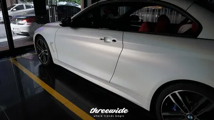 BMW 430i 컨버터블 [사틴 고스트 펄 전체랩핑] / 성남시 수정구 시흥동