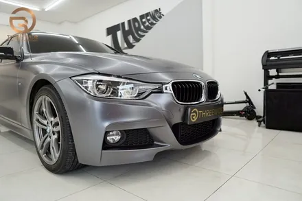 (분당 랩핑) BMW 3시리즈 사틴 그레이 메탈릭 랩핑 / 성남,판교,분당.강남