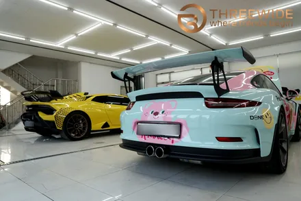 <분당/강남 랩핑 PPF> 노티드도너츠 포르쉐 GTR3RS 사고 보험처리 랩핑 PPF / 성남,판교,분당.강남
