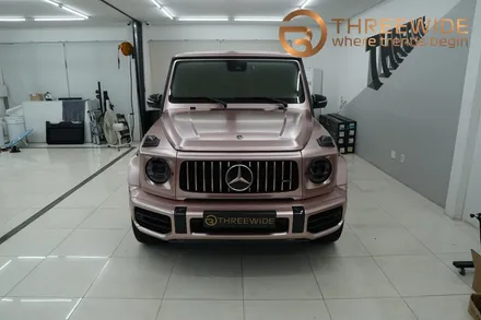 벤츠 지바겐 g63 amg 사틴 로즈골드 크롬 랩핑했어요 / 성남,판교,분당.강남
