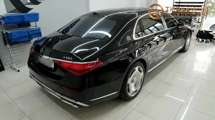 벤츠 S580, 마이바흐 오너라면 필수 시공은 바로 이것! (#투톤 랩핑 #듀오톤 랩핑 #전체 랩핑 #분당랩핑 #판교랩핑) / 성남,판교,분당.강남
