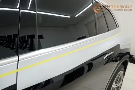 전기차 최상위 포식자, 벤츠 EQS SUV 실버 메탈릭 전체 랩핑 (#투톤랩핑 #실내PPF #분당 #판교) / 성남시 수정구 시흥동