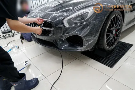벤츠 분당 사고 처리, 부분 PPF 재시공 가능할까? (#AMGGT #프론트PPF #사고처리 #보험처리 #판교) / 성남시 수정구 시흥동