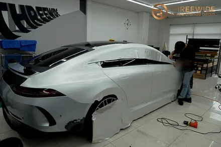 벤츠 GT63, 내 차를 완전히 다르게 만드는 방법!? (#전체랩핑 #사틴펄화이트 #3M #분당 #판교) / 성남시 수정구 시흥동