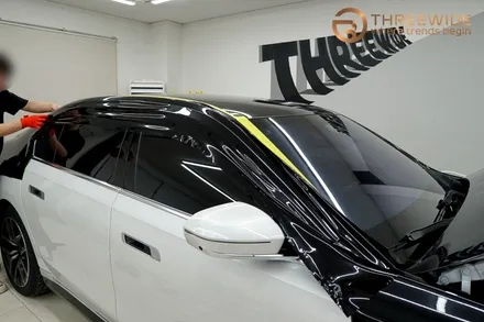 분당 BMW i7, 상단 투톤 고광택 투톤 랩핑 시공기 (#전체 #부분 #마이바흐룩 #판교 #코치라인) / 성남시 수정구 시흥동