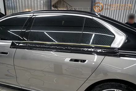 BMW i7 블랙 PPF, 투톤 랩핑을 망설이시는 고객님들 여기로! (#듀오톤 #분당 #판교) / 성남시 수정구 시흥동