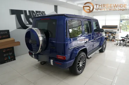 벤츠 G400D & G63AMG 도색같은 고광도 메탈릭실버로 전체랩핑 / 성남,판교,분당.강남