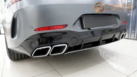 분당 크롬 죽이기 랩핑, 스포티함을 원한다면 이런 시공을 추천드려요! (#벤츠 #amg gt63 #무광카본 #크롬딜리트 #판교) / 성남,판교,분당.강남