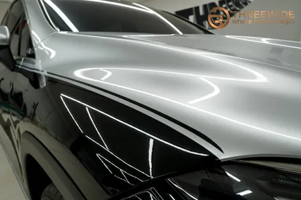 전기차 최상위 포식자, 벤츠 EQS SUV 실버 메탈릭 전체 랩핑 (#투톤랩핑 #실내PPF #분당 #판교) / 성남시 수정구 시흥동