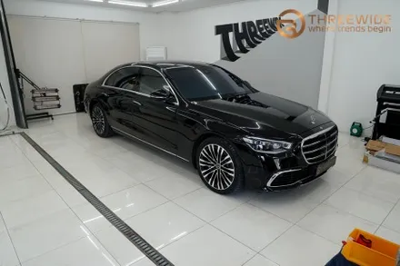 벤츠 S클래스, 포르쉐 시그니처 컬러 선택이 가능한 이유! (#전체랩핑 #크레용 #S580 #분당 #판교) / 성남시 수정구 시흥동