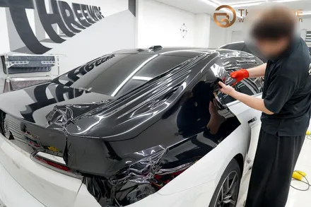 분당 BMW i7, 상단 투톤 고광택 투톤 랩핑 시공기 (#전체 #부분 #마이바흐룩 #판교 #코치라인) / 성남시 수정구 시흥동