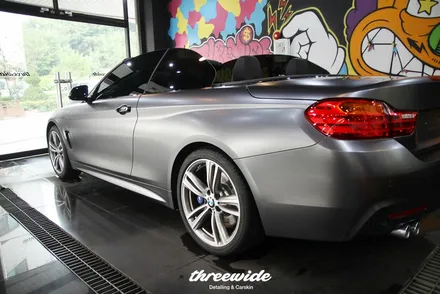 bmw 428i 사틴 그레이 전체랩핑 작업기 / 성남시 수정구 시흥동